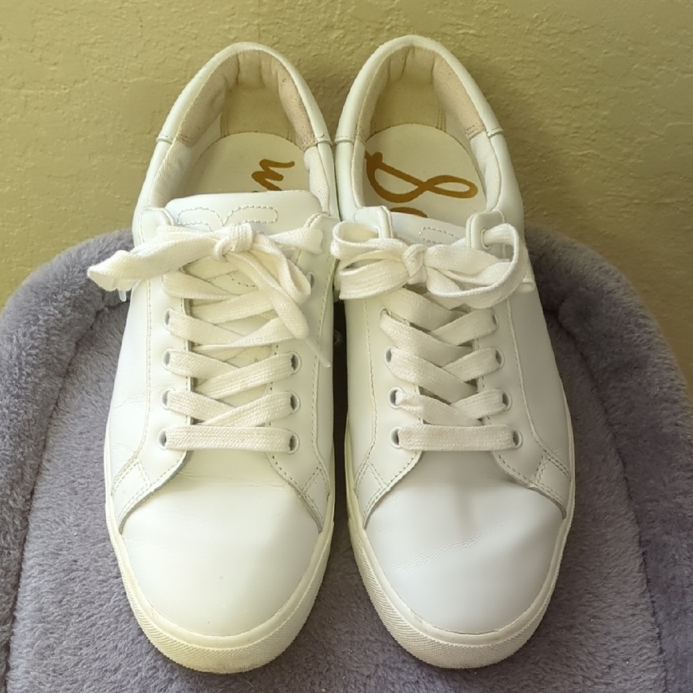 White Leather Sam Edelman Sneakers